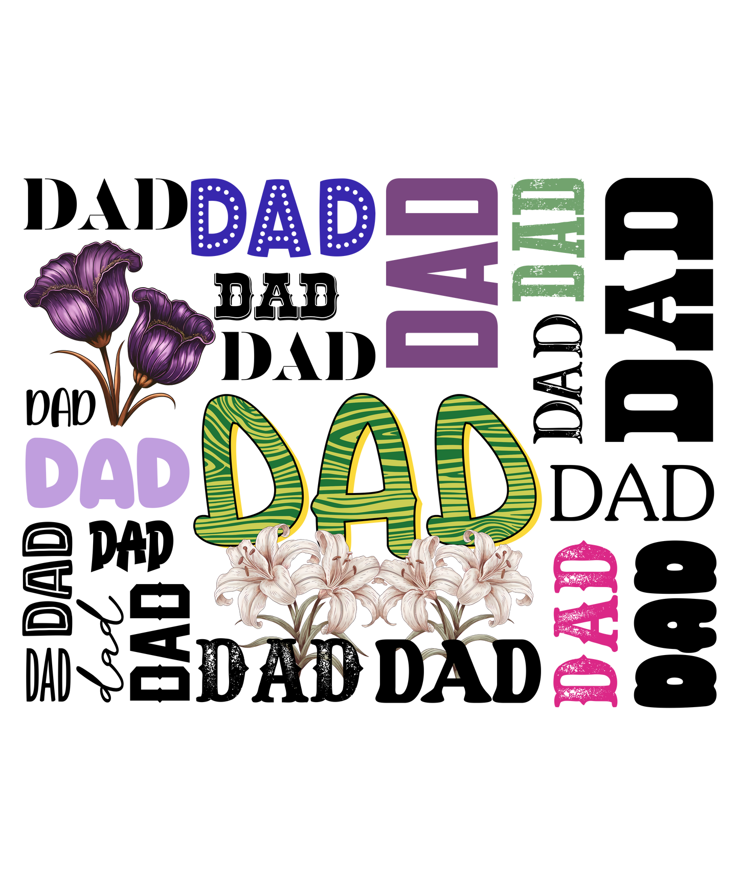 Designs for Father's Day · Ready-to-Press DTF Transfer