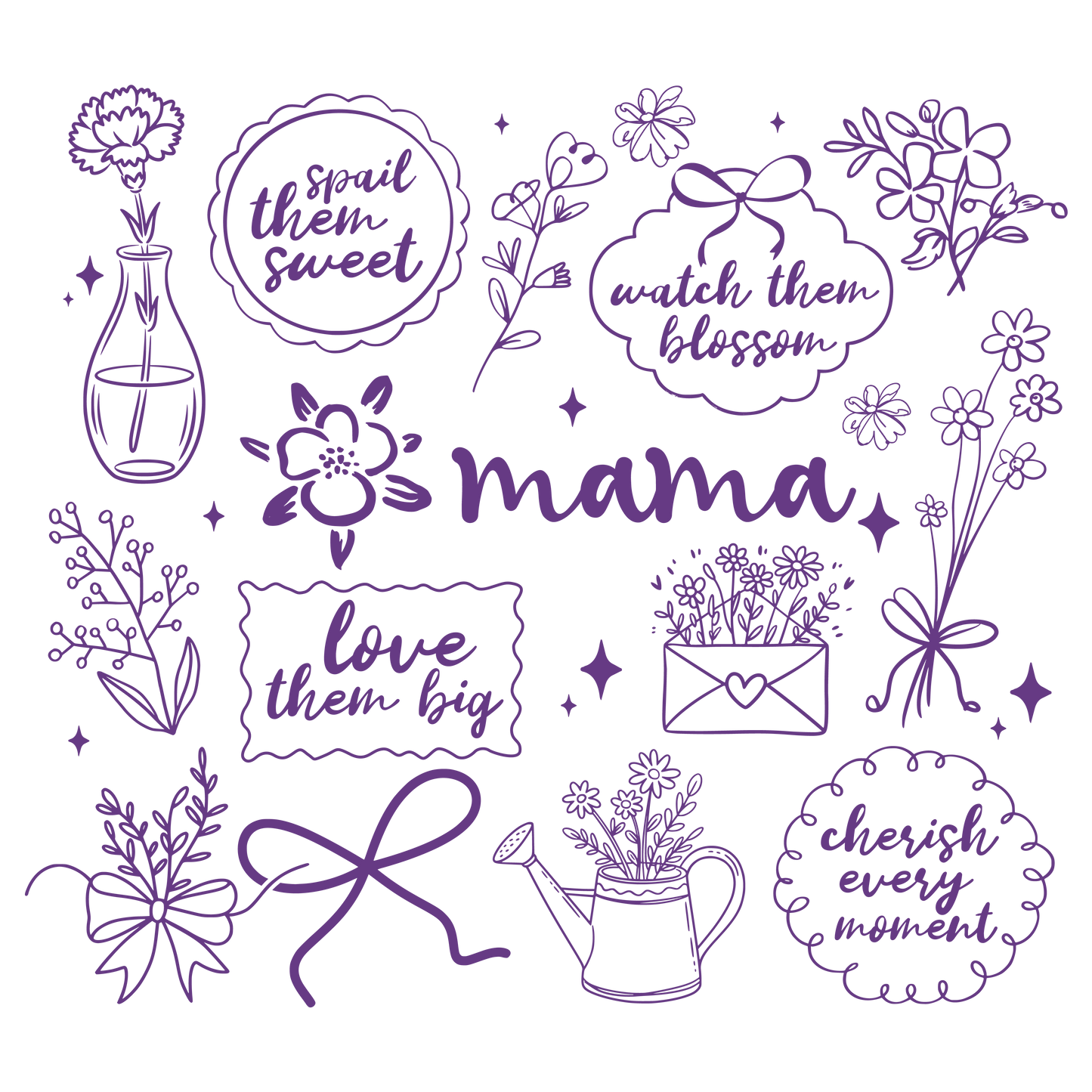 Designs for Mother's Day · Ready-to-Press DTF Transfer